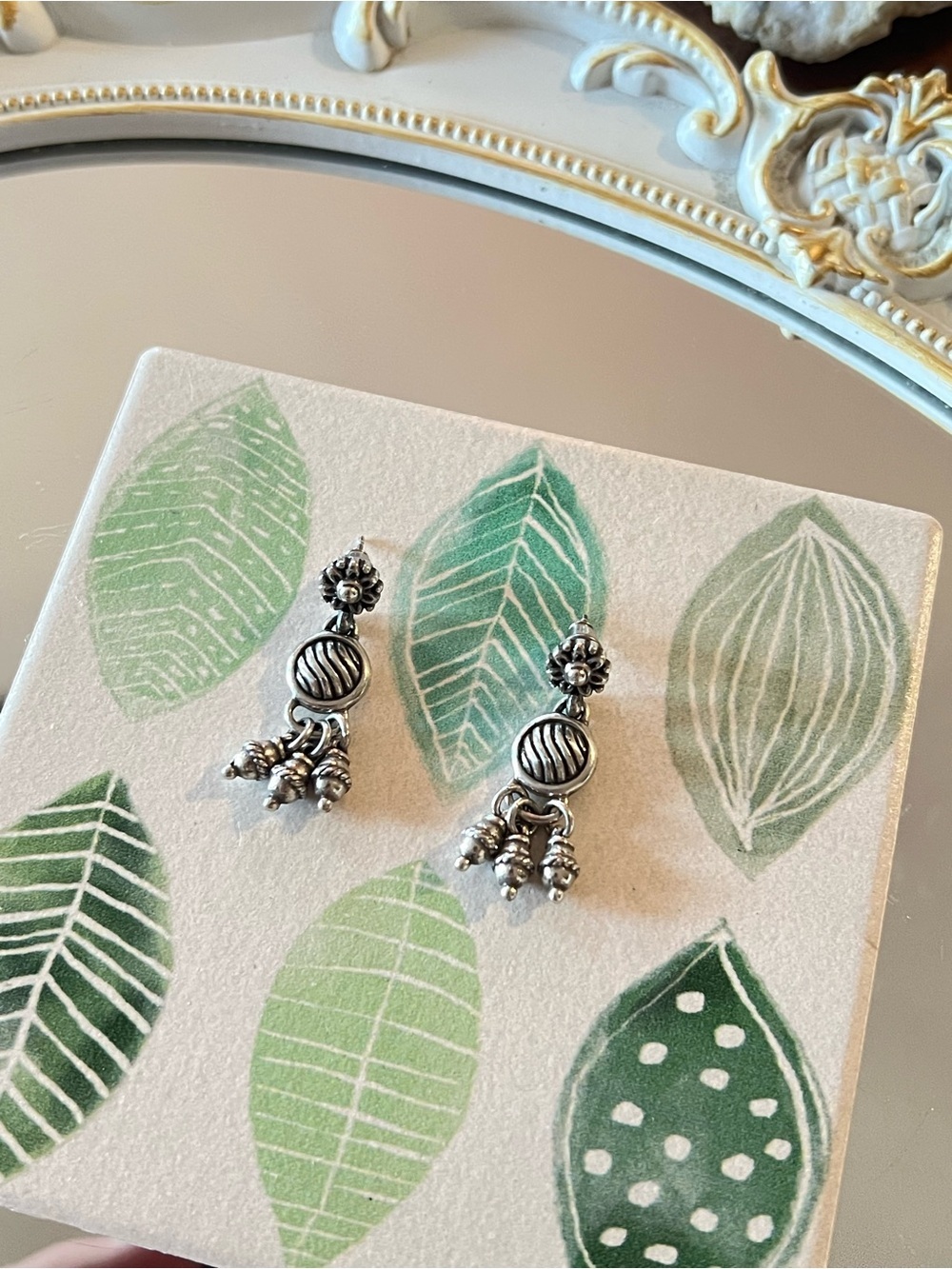 Brighton Floral Post Earrings with Dangling Charms